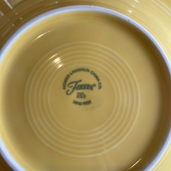 2 Yellow Fiesta Bowls. Rarely used. No chips. - Picture 2 of 2